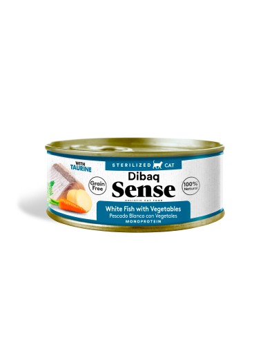 Dibaq Sense Esterilizado Peixe Branco com Legumes |Alimento Húmido| Dibaq