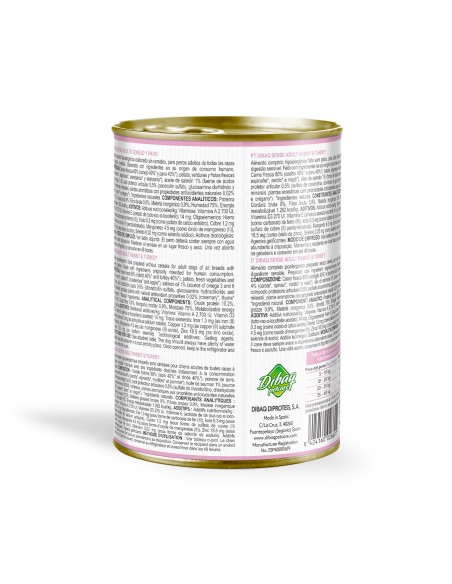 Dibaq Sense Rabbit and Turkey |Wet food| Dibaq
