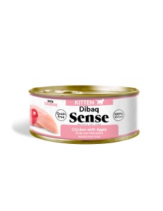 Dibaq Sense Gatito Pollo con Manzana |Alimento Húmedo | Dibaq