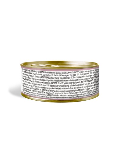 Dibaq Sense Gatito Pollo con Manzana |Alimento Húmedo | Dibaq