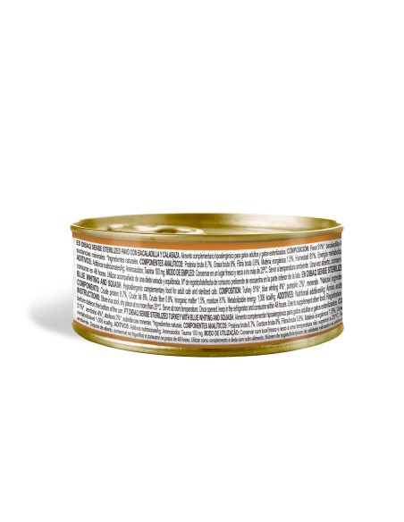 Dibaq Sense Cat Esterilizado Pavo con Calabaza |Alimento Húmedo | Dibaq