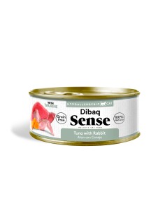 Dibaq Sense Cat Atum e Coelho com Abóbora |Alimento Húmido| Dibaq