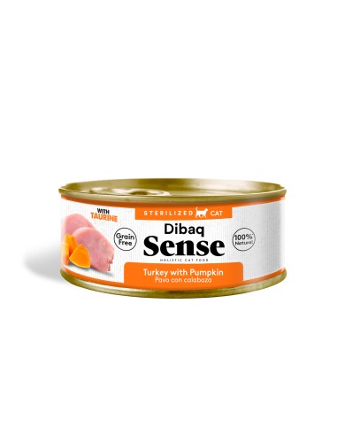Dibaq Sense Cat Sterilised Turkey with Pumpkin |Wet food| Dibaq