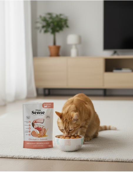 Dibaq Sense Bites Chicken with Salmon |Wet food| Dibaq