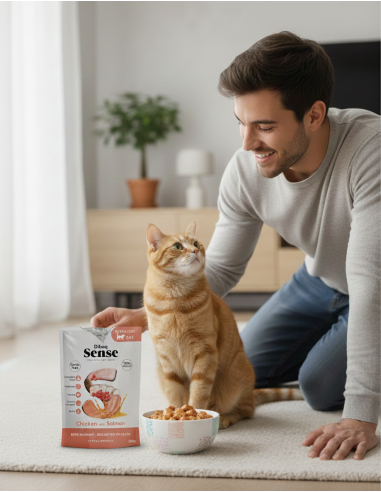 Dibaq Sense Bites Chicken with Salmon |Wet food| Dibaq