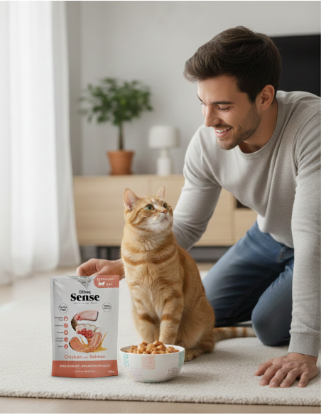 Dibaq Sense Bites Chicken with Salmon |Wet food| Dibaq