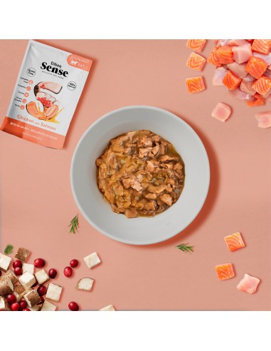 Dibaq Sense Bites Chicken with Salmon |Wet food| Dibaq