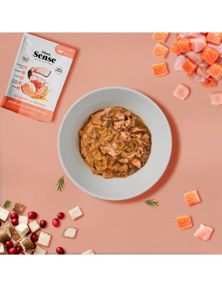 Dibaq Sense Bites Chicken with Salmon |Wet food| Dibaq