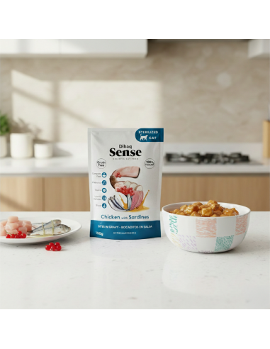 Dibaq Sense Bites Chicken with Sardines |Wet food| Dibaq