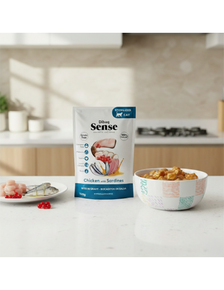 Dibaq Sense Bites Chicken with Sardines |Wet food| Dibaq