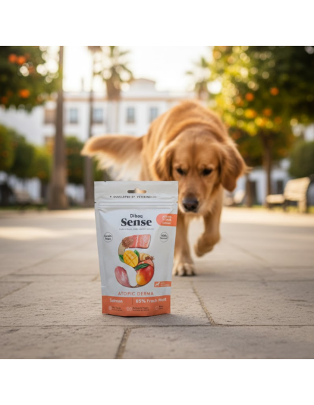 Dibaq Sense Snack Piel Atópica Salmón |Snacks para perros | Dibaq