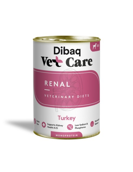Dibaq Vet Care Renal Pavo |Dietas veterinarias húmedas para perro | Dibaq