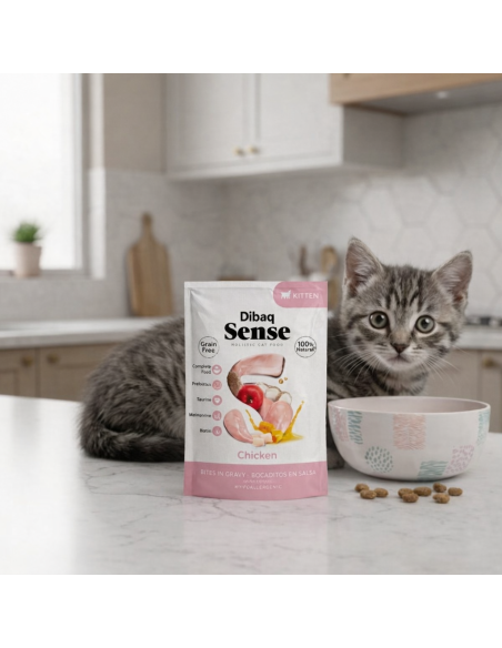 Dibaq Sense Bocaditos en salsa gatito |Alimento Húmedo para gatos | Dibaq