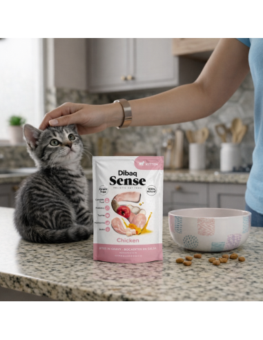 Dibaq Sense Bocaditos en salsa gatito |Alimento Húmedo para gatos | Dibaq