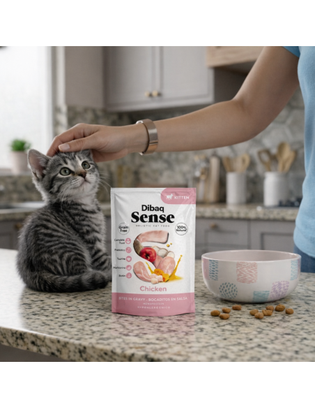 Dibaq Sense Bocaditos en salsa gatito |Alimento Húmedo para gatos | Dibaq