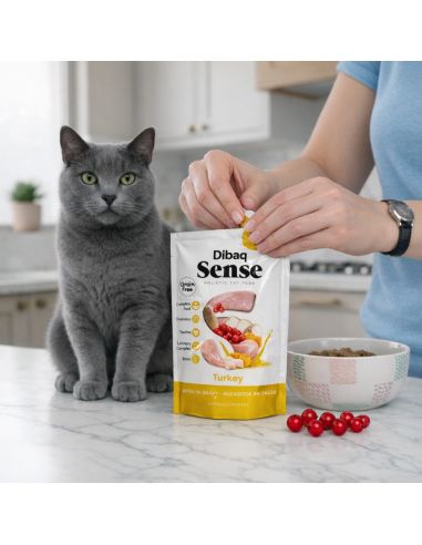 Dibaq Sense Bites Turkey |Wet food for cats| Dibaq