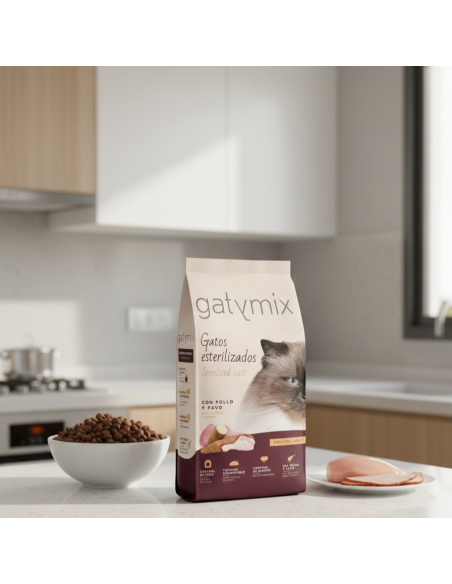Gatymix Esterilizado Pollo |Dry food| Dibaq