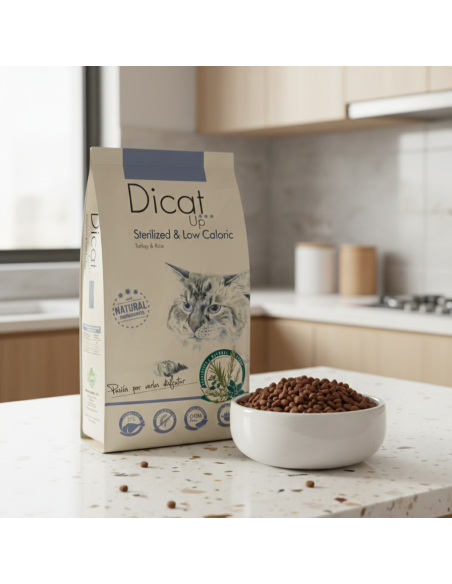 Dicat Up Sterilized and low in calories |Dry food| Dibaq