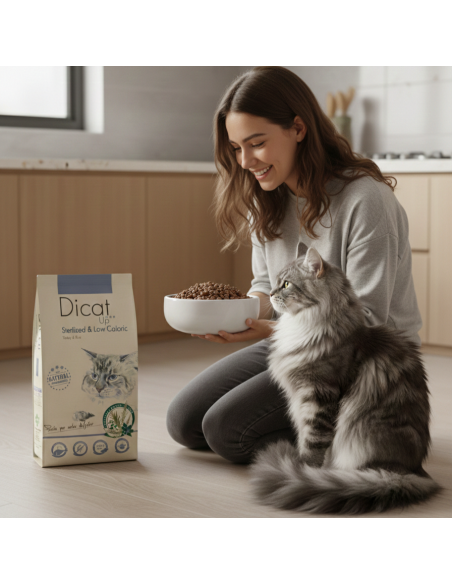 Dicat Up Sterilized and low in calories |Dry food| Dibaq