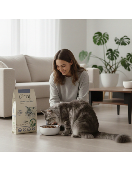 Dicat Up Sterilized and low in calories |Dry food| Dibaq