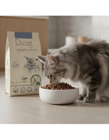 Dicat Up Sterilized and low in calories |Dry food| Dibaq