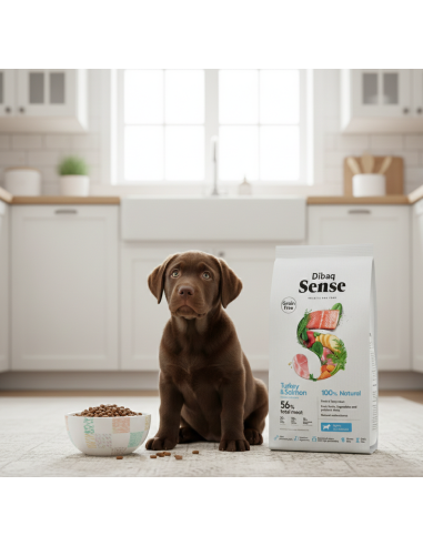 Dibaq Sense Grain Free Salmón y Pavo Cachorro |Alimento Seco | Dibaq