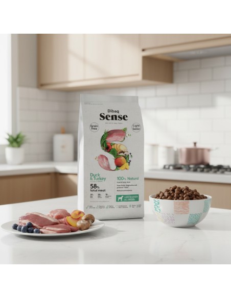Dibaq Sense Grain Free Pato y Pavo Light o Senior |Alimento Seco | Dibaq