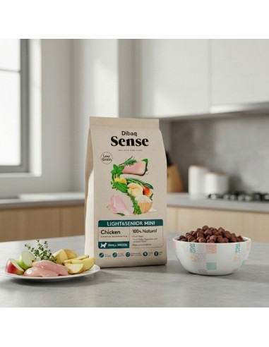 Dibaq Sense Low Grain Frango Light or Senior Mini |Alimento Seco