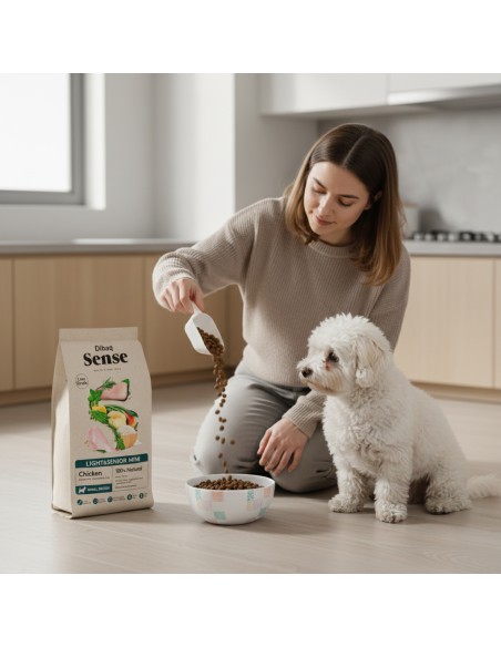 Dibaq Sense Low Grain Pollo Light o Senior Mini |Alimento Seco