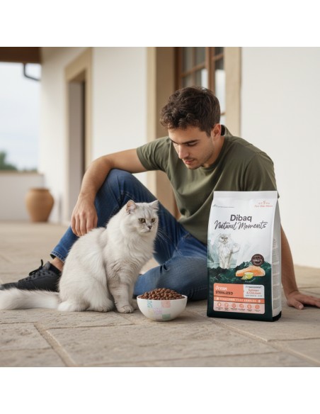 Dibaq Natural Moments 5 Star Esterilizado Salmão |Alimento Seco| Dibaq