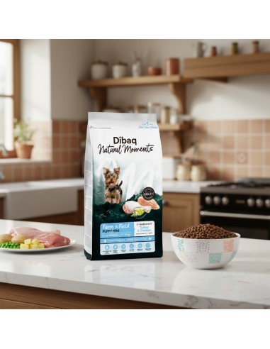 Dibaq Natural Moments 5 Star Peru e Frango Cachorro raças pequenas |Alimento Seco| Dibaq