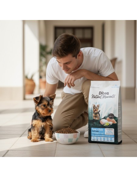 Dibaq Natural Moments 5 Star Pavo y Pollo Cachorro razas pequeñas |Alimento Seco | Dibaq