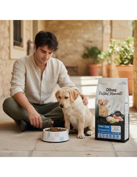 Dibaq Natural Moments 5 Star Turkey and Chicken Puppy medium breeds |Dry food| Dibaq