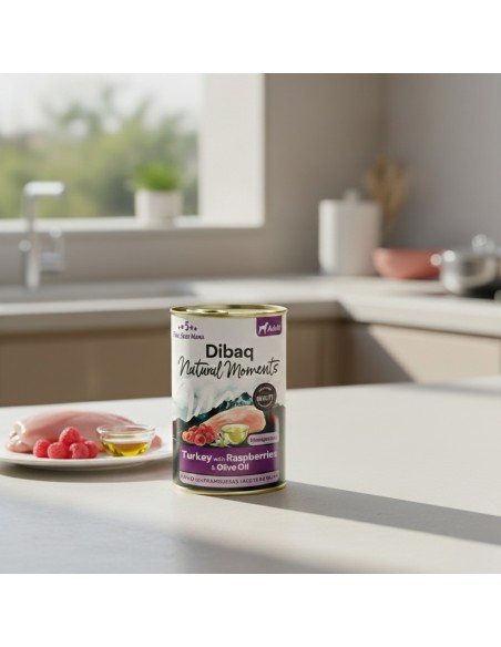 Dibaq Natural Moments Adult Turkey with Raspberry |Wet food| Dibaq
