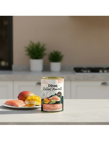 Dibaq Natural Moments Adulto Salmón con Mango |Alimento Húmedo | Dibaq