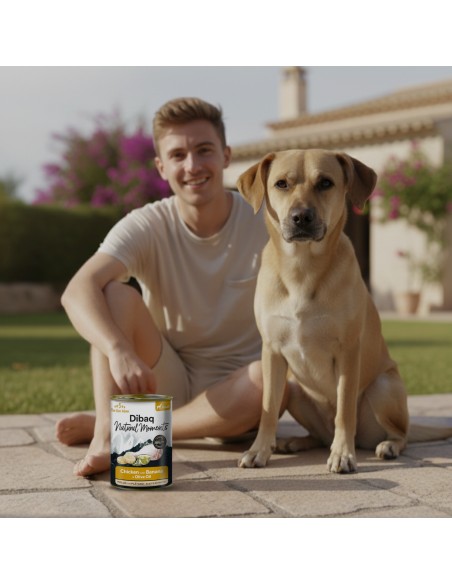 Dibaq Natural Moments Adulto Frango com banana |Alimento Húmido| Dibaq