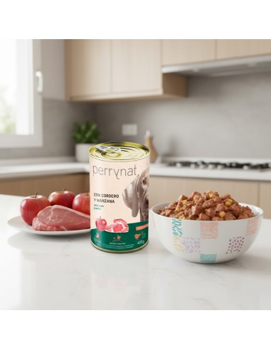 Perrynat Cordeiro e maçã |Alimento Húmido| Dibaq