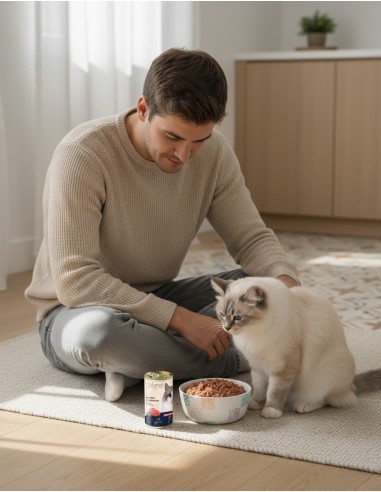 Gatynat Boi e mirtilos |Alimento Húmido| Dibaq