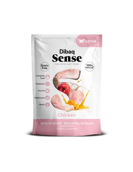 Dibaq Sense Bites gatito |Alimento Húmido para gatos| Dibaq