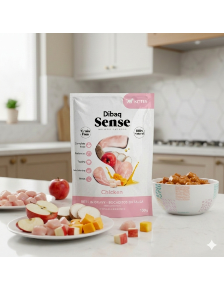 Dibaq Sense Bites gatito |Alimento Húmido para gatos| Dibaq
