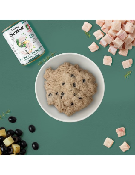 Dibaq Sense Grain Free Bacalao a la Portuguesa |Alimento Húmedo para perros | Dibaq