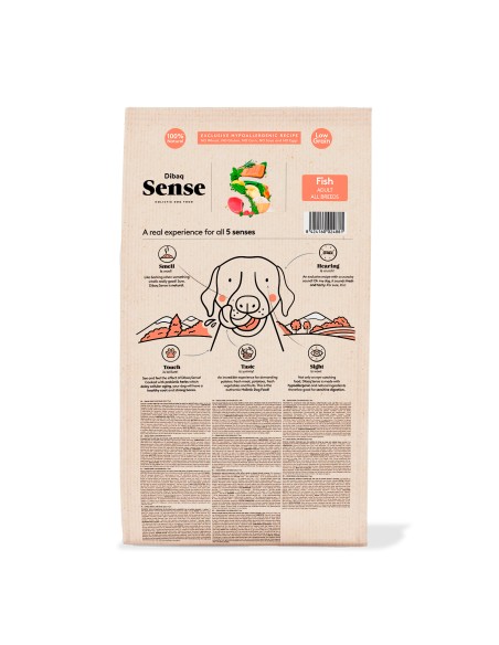 Dibaq Sense Low Grain Pescado Adulto |Alimento Seco para perros | Dibaq