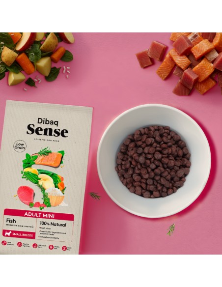 Dibaq Sense Low Grain Peixe (Adulto Mini) |Alimento Seco para cães| Dibaq