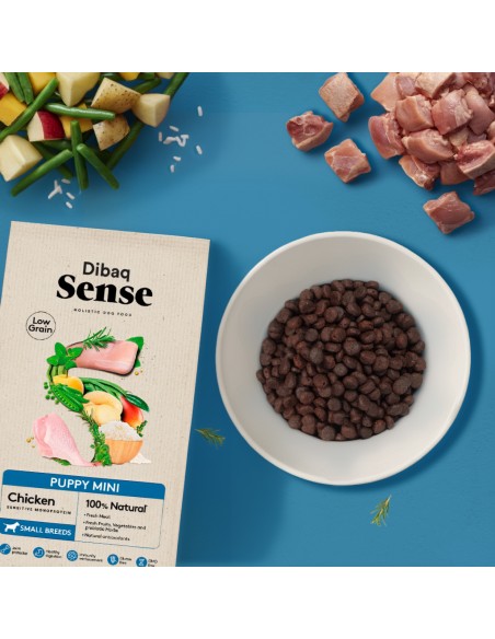 Dibaq Sense Low Grain Puppy Mini (Chicken) |Dry food for dogs| Dibaq