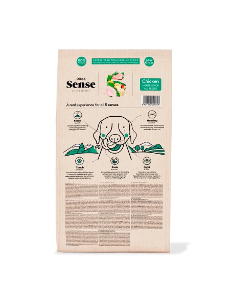 Dibaq Sense Low Grain Chicken Light or Senior |Dry food for dogs| Dibaq