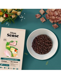 Dibaq Sense Low Grain Frango Light or Senior Mini |Alimento Seco para cães| Dibaq 2