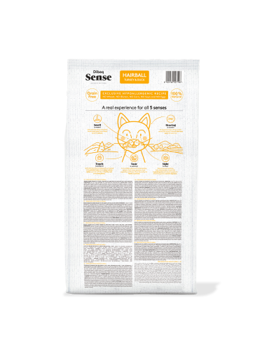 Dibaq Sense Grain Free Cat Hairball |Alimento Seco para gatos| Dibaq
