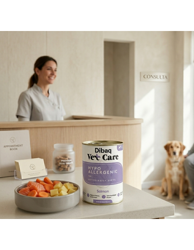 Dibaq Vet Care Hypoallergenic Salmão |Rações húmidas veterinárias para cães| Dibaq