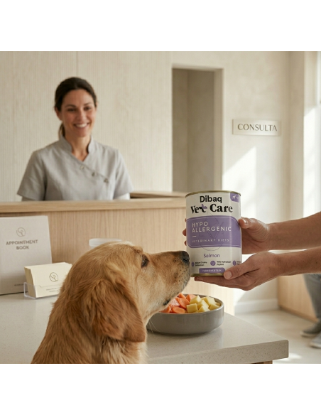 Dibaq Vet Care Hypoallergenic Salmão |Rações húmidas veterinárias para cães| Dibaq