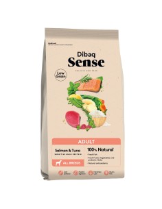 Dibaq Sense Low Grain para Adultos Salmão e Atum |Alimento Seco para cães| Dibaq